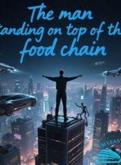 The man standing on top of the food chain