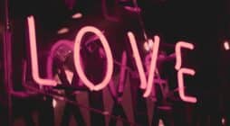 pink Love neon signage